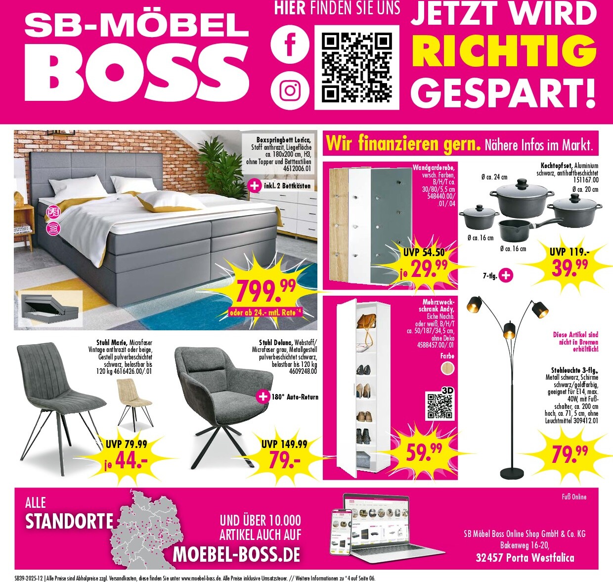 moebel-boss - SB Möbel BOSS-Prospekt gültig vom 20.09. bis 26.09. - page: 7