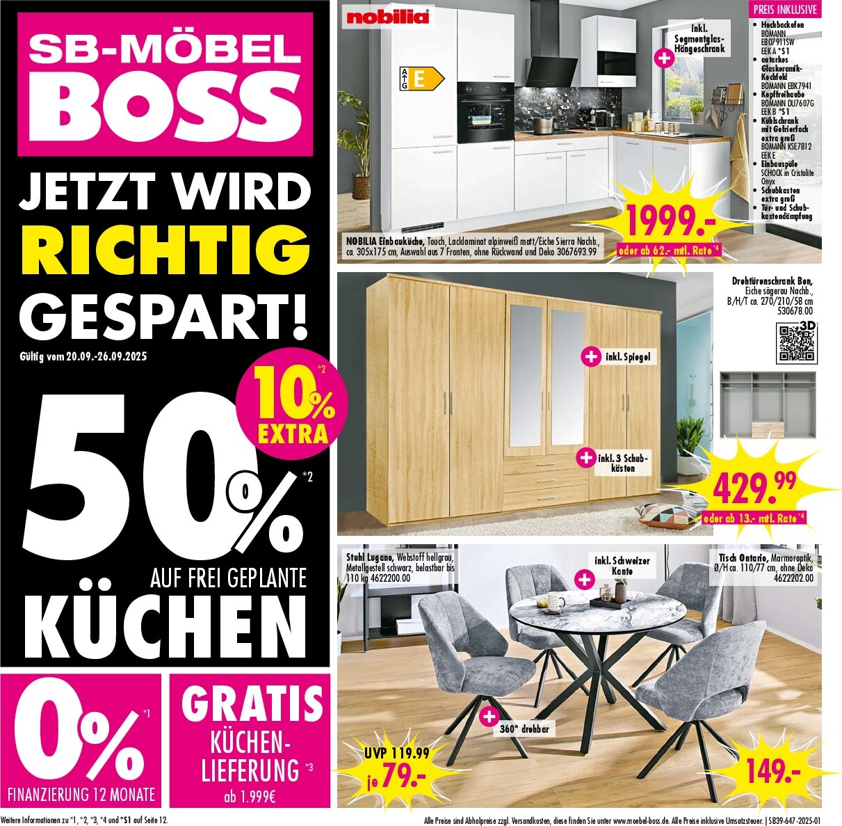 moebel-boss - SB Möbel BOSS - Neubrandenburg-Prospekt gültig vom 20.09. bis 26.09.