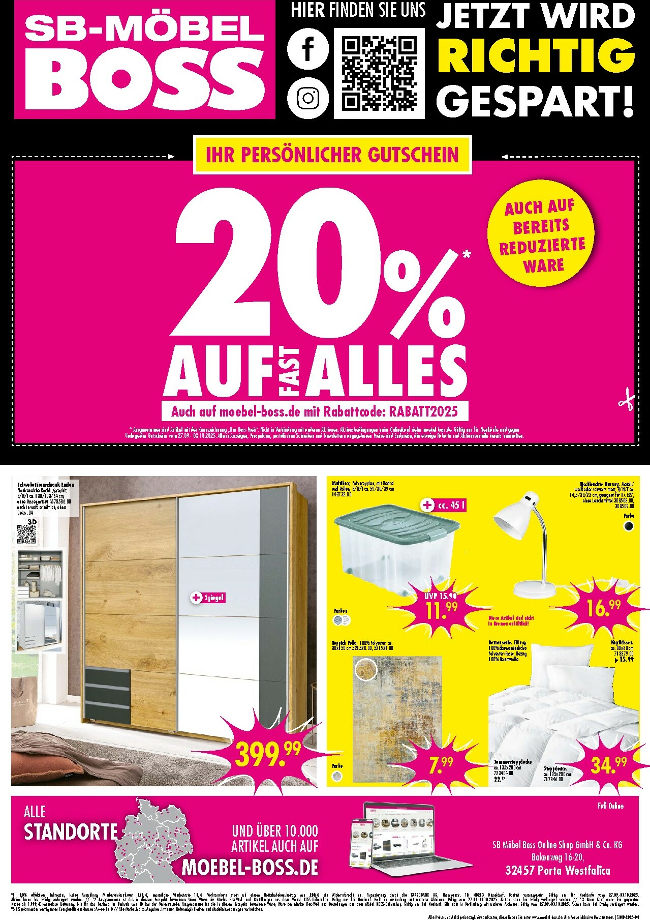 moebel-boss - SB Möbel BOSS-Prospekt gültig vom 27.09. bis 03.10. - page: 3