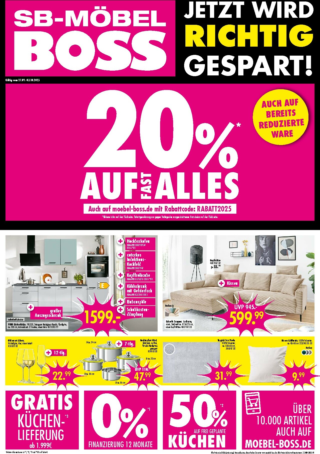 moebel-boss - SB Möbel BOSS-Prospekt gültig vom 27.09. bis 03.10.