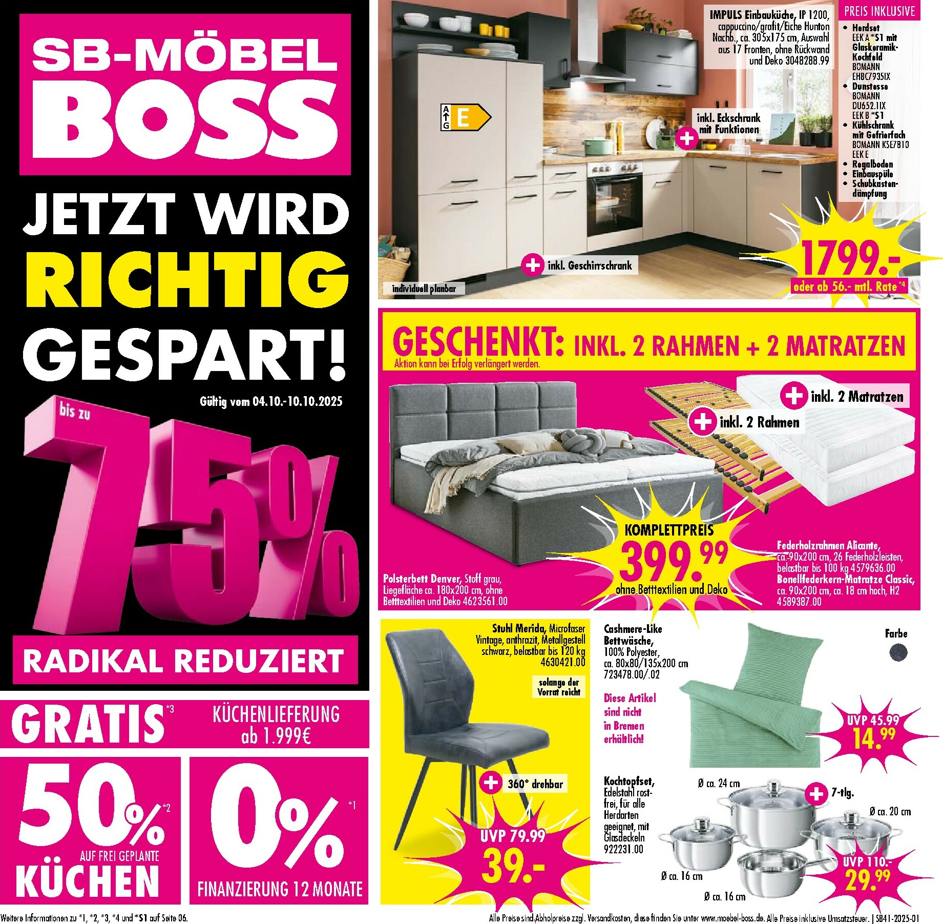 moebel-boss - SB Möbel BOSS-Prospekt gültig vom 04.10. bis 10.10.