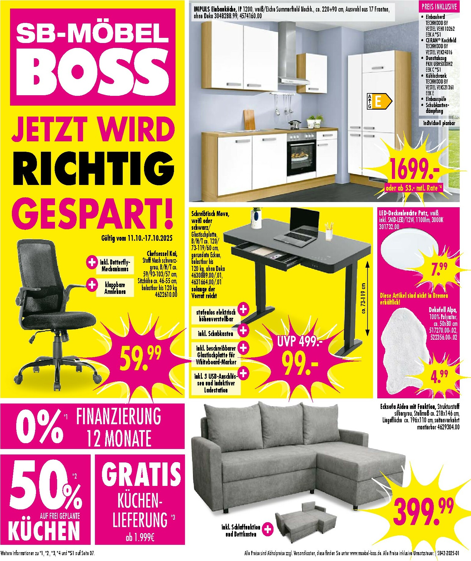 moebel-boss - SB Möbel BOSS-Prospekt gültig vom 11.10. bis 17.10.