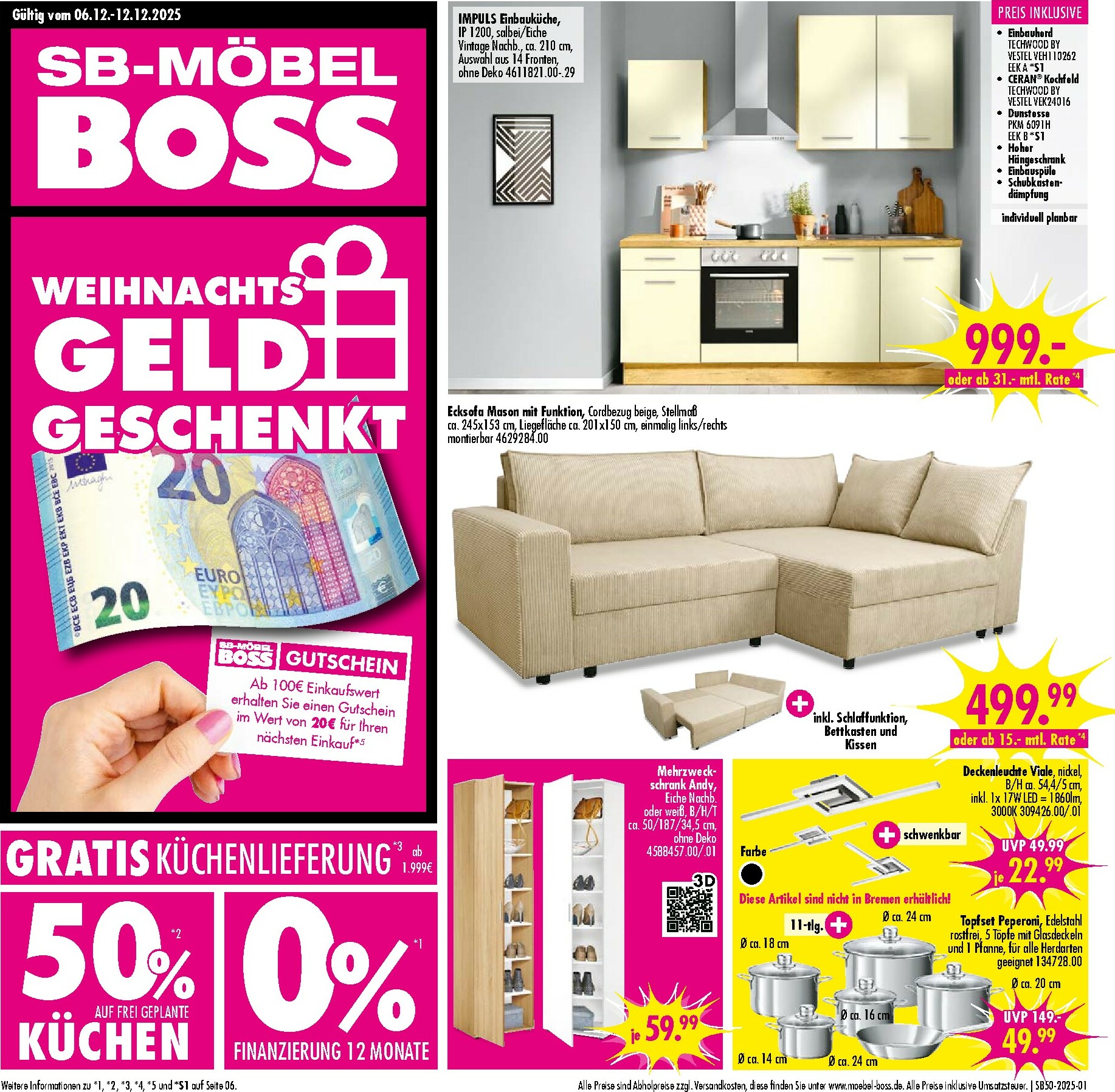 moebel-boss - SB Möbel BOSS-Prospekt gültig vom 06.12. bis 12.12.