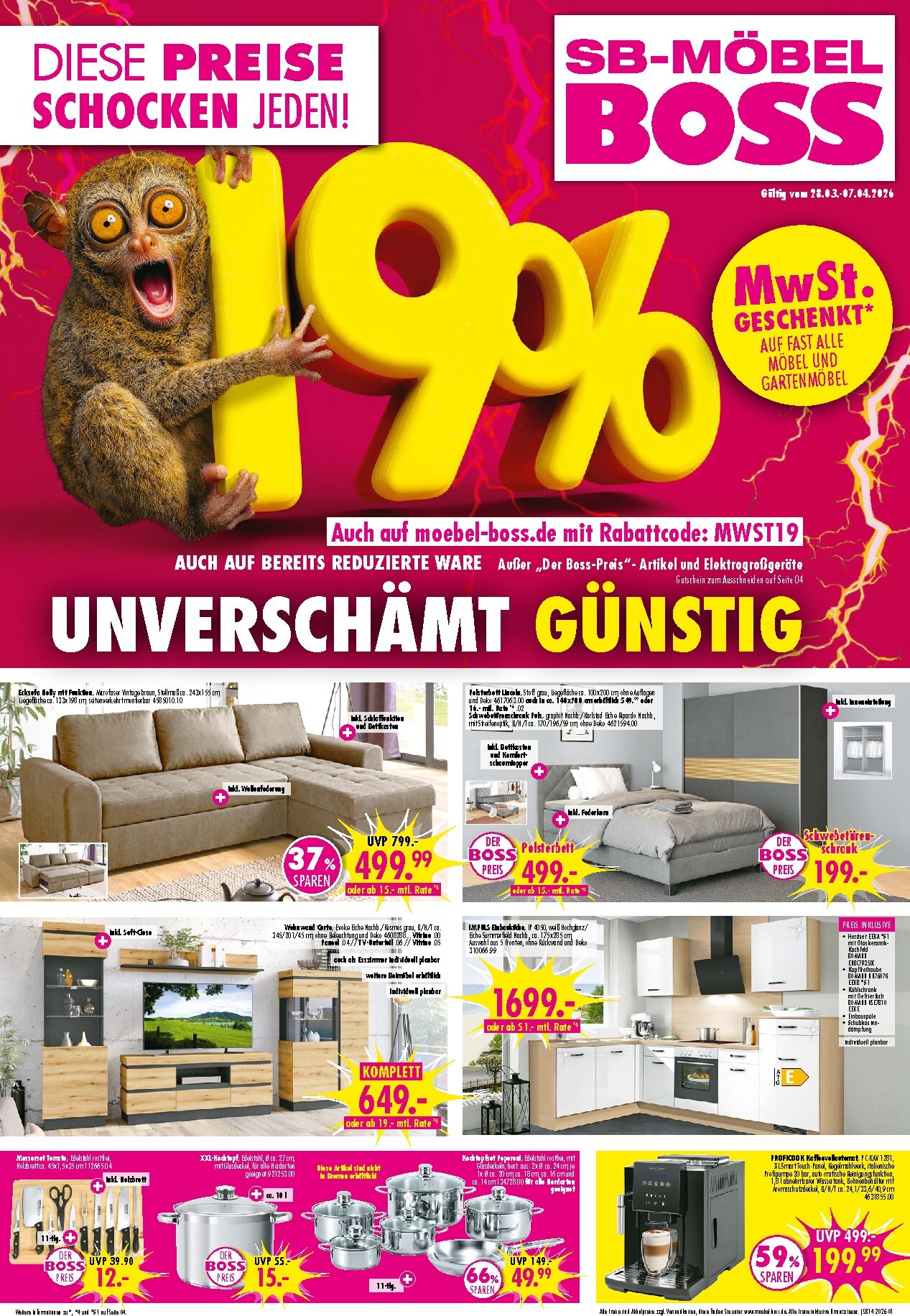 moebel-boss - SB Möbel BOSS-Prospekt gültig vom 28.03.2026 bis 07.04.2026