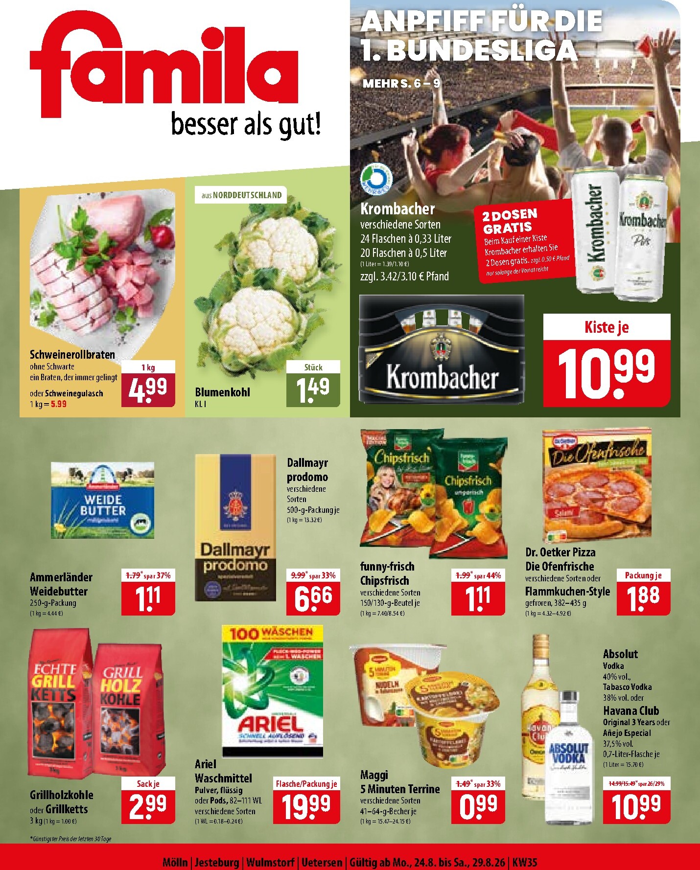 famila-nordost - Famila Nordost Prospekt nächste Woche – von Montag 24.08.2026 bis Samstag 29.08.2026 - page: 1