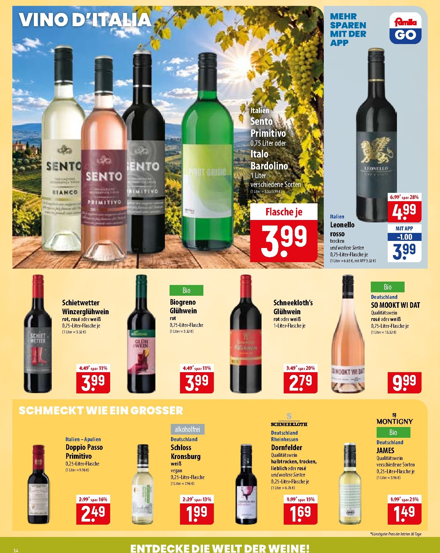 famila-nordost - Famila Nordost Prospekt nächste Woche – von Montag 12.10.2026 bis Samstag 17.10.2026 - page: 14