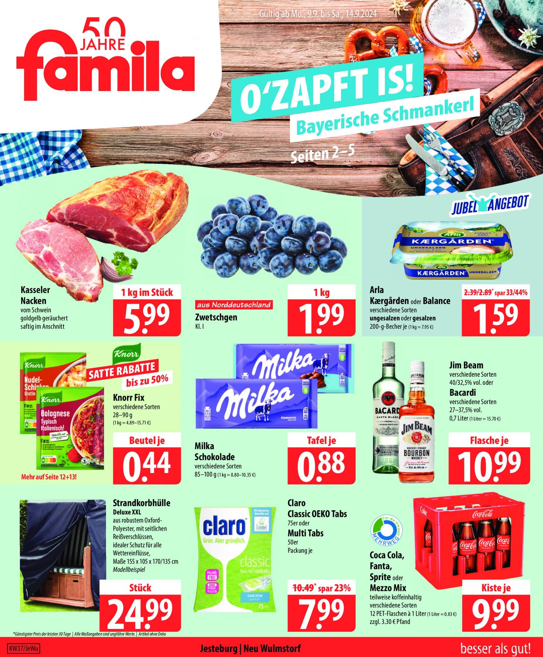 famila-nordost - Famila Nordost-Prospekt gültig ab 09.09. - 14.09. - page: 1