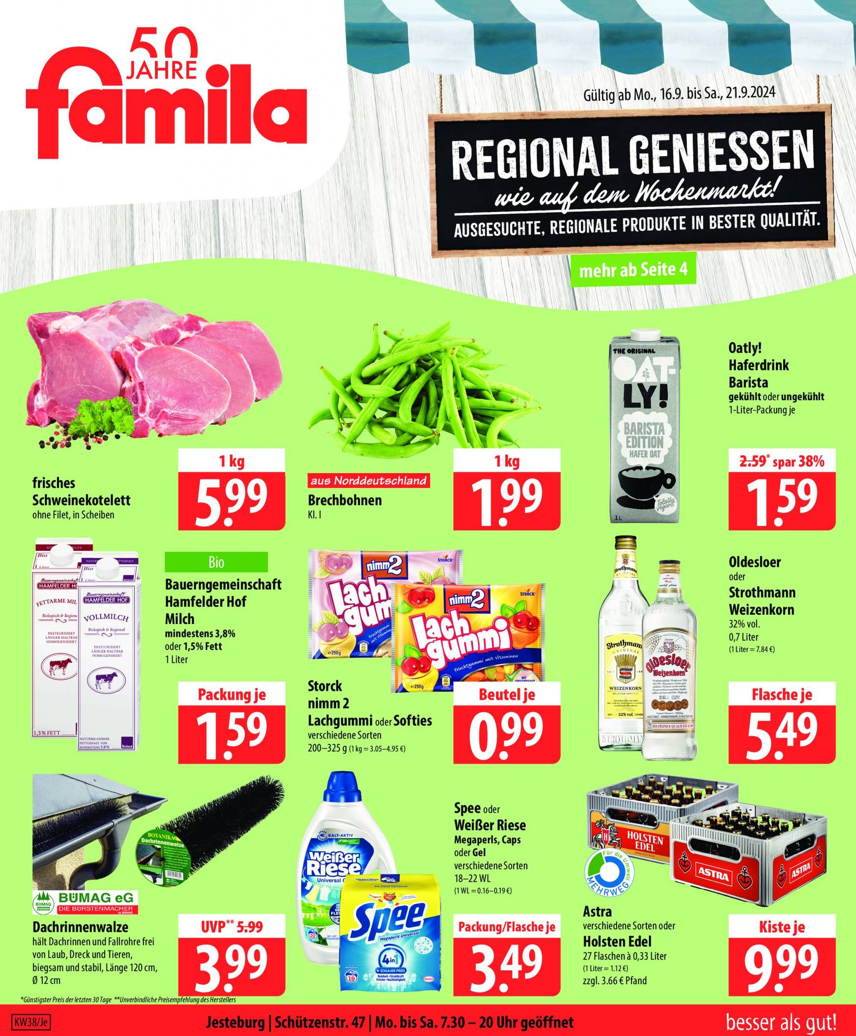 famila-nordost - Famila Nordost-Prospekt gültig ab 16.09. - 21.09. - page: 1