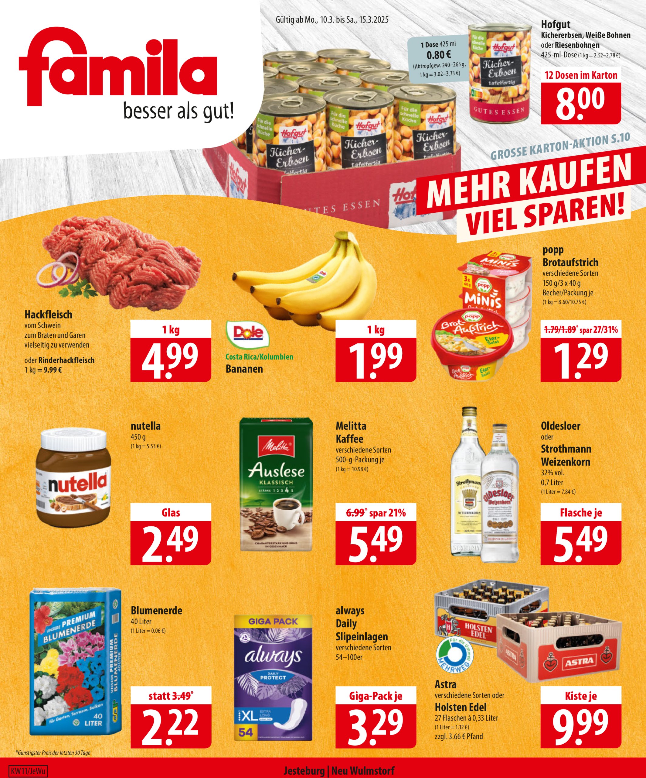 famila-nordost - Famila Nordost-Prospekt gültig von 10.03. bis 15.03.