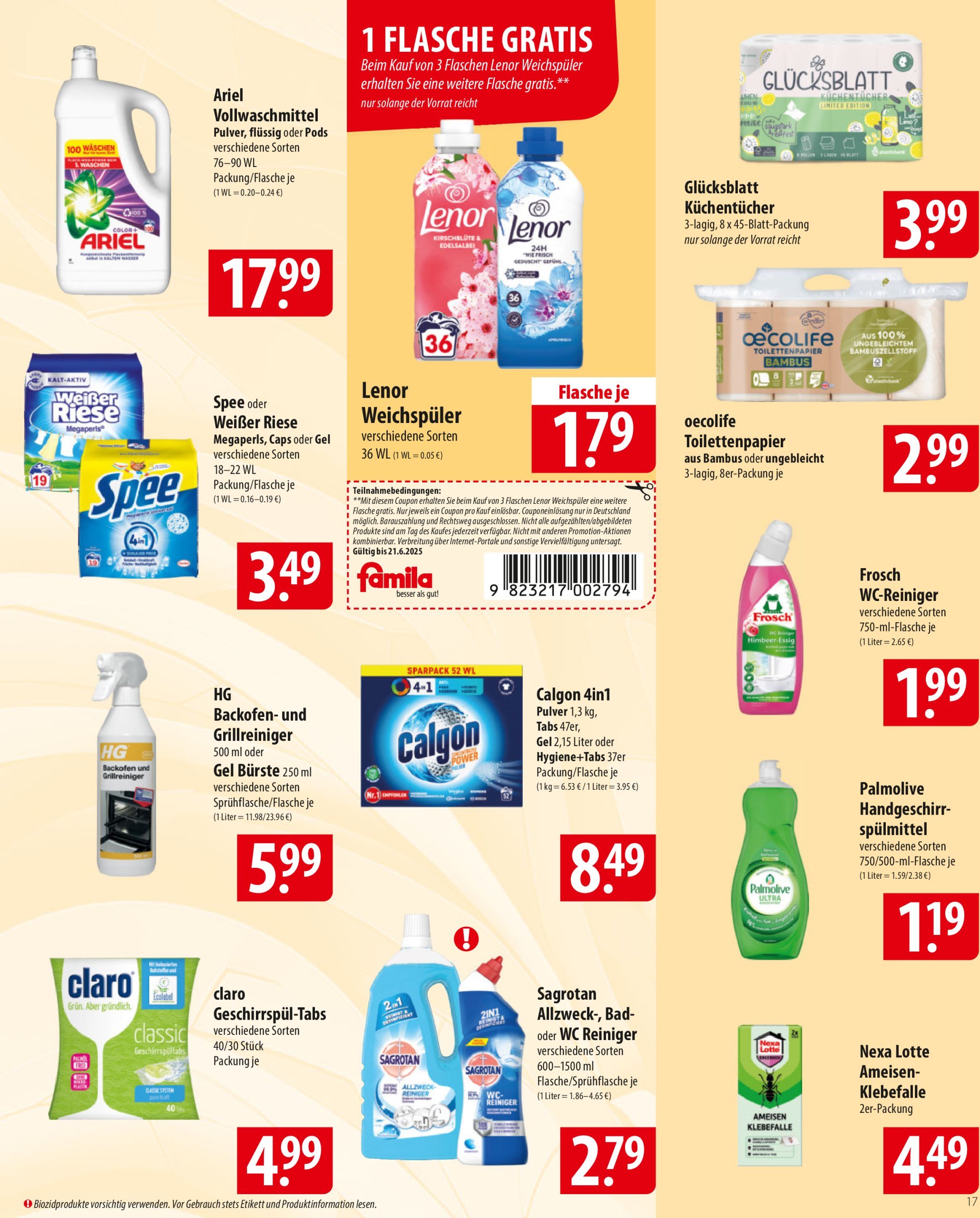 famila-nordost - Famila Nordost-Prospekt gültig vom 16.06. bis 21.06. - page: 17