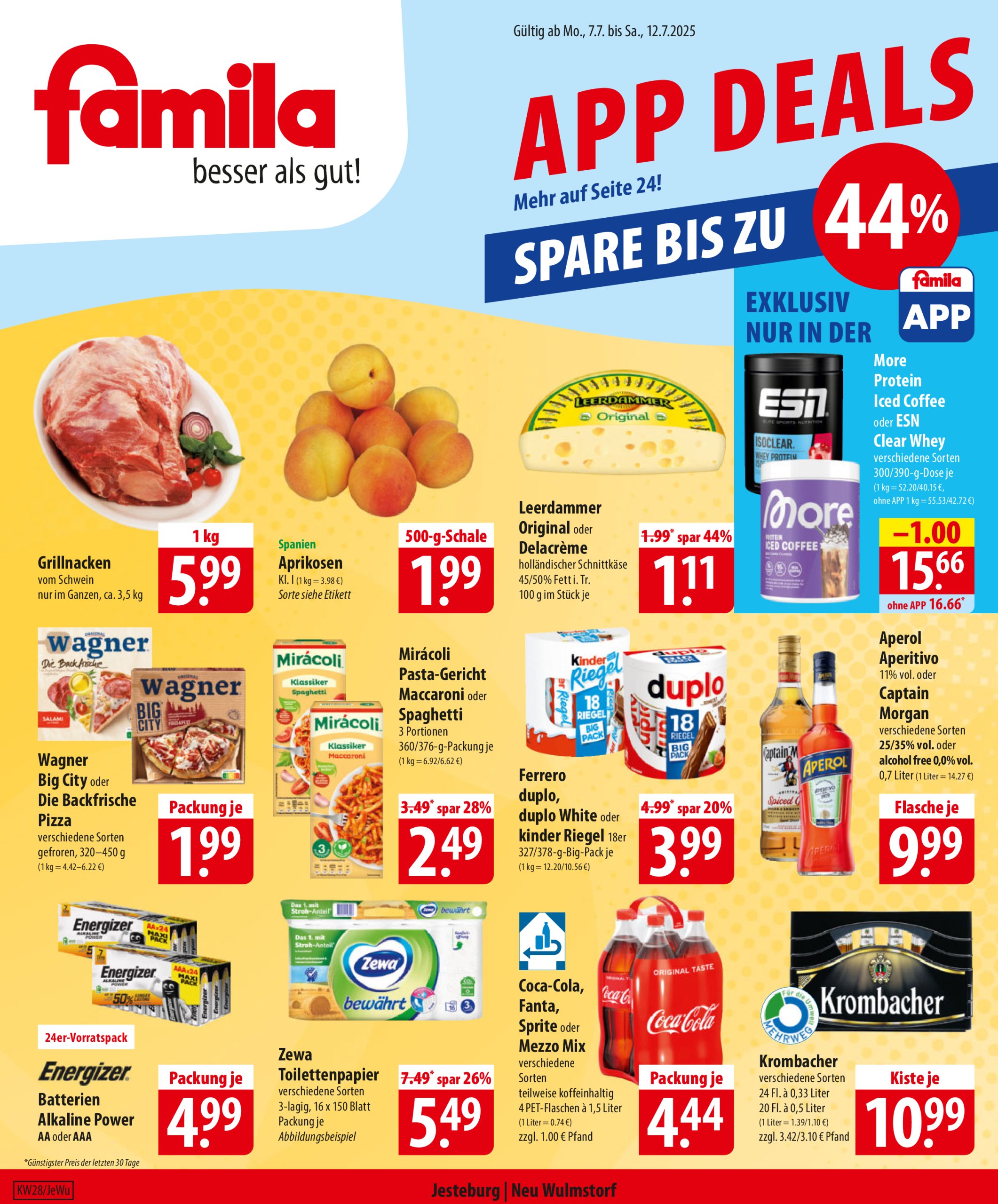famila-nordost - Famila Nordost-Prospekt gültig vom 07.07. bis 12.07.