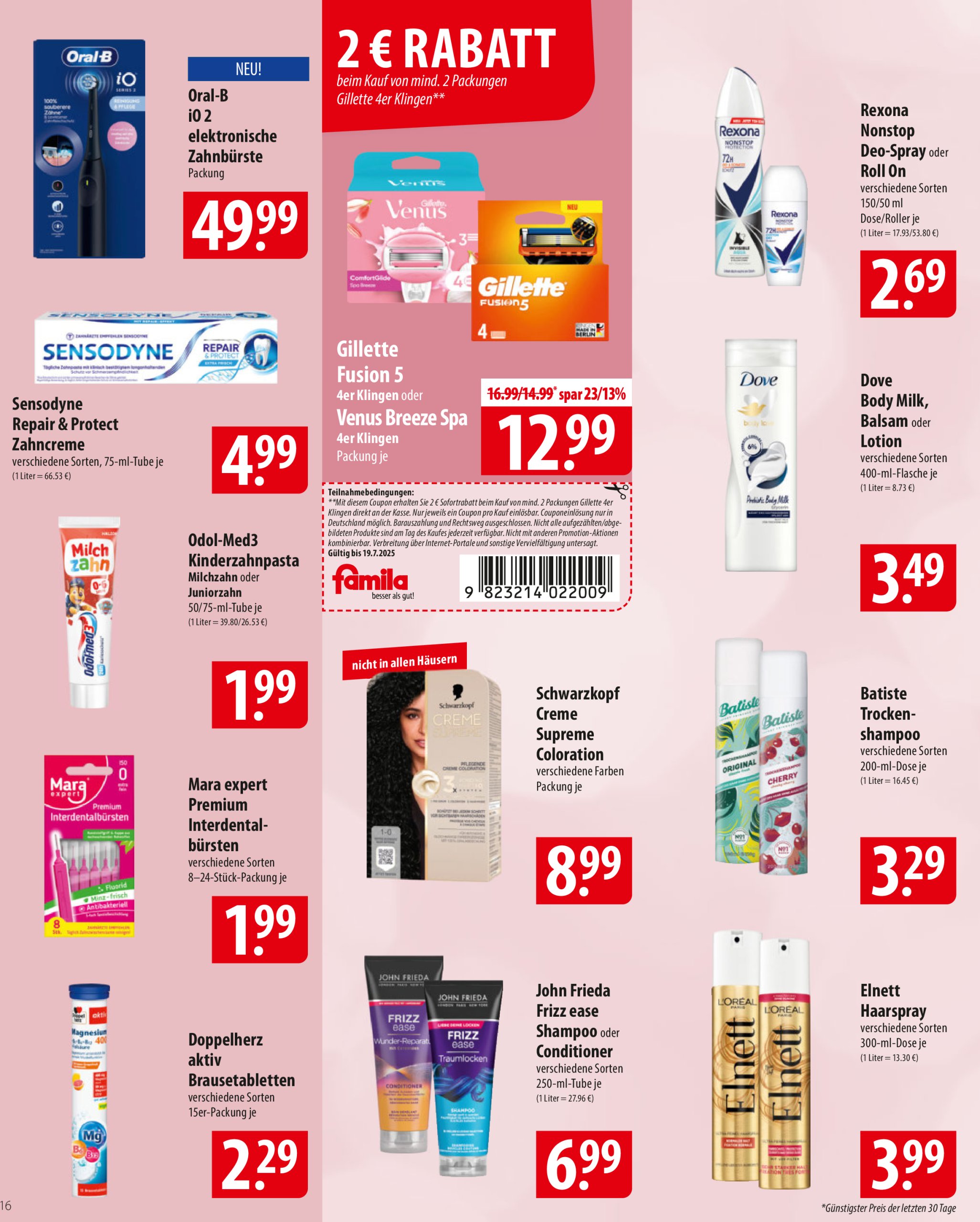 famila-nordost - Famila Nordost-Prospekt gültig vom 14.07. bis 19.07. - page: 16