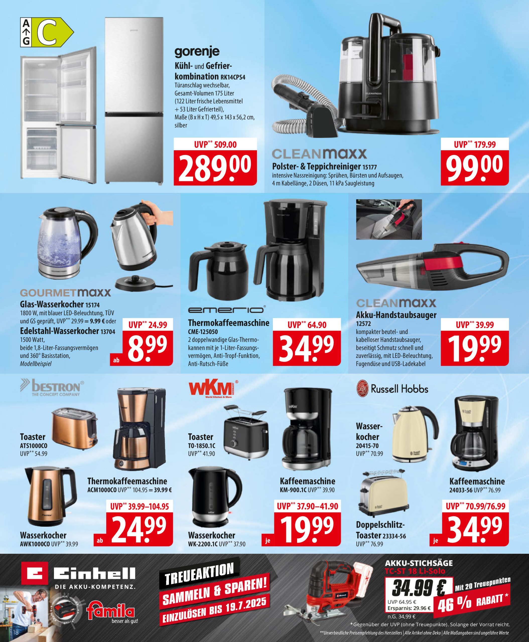 famila-nordost - Famila Nordost-Prospekt gültig vom 14.07. bis 19.07. - page: 18