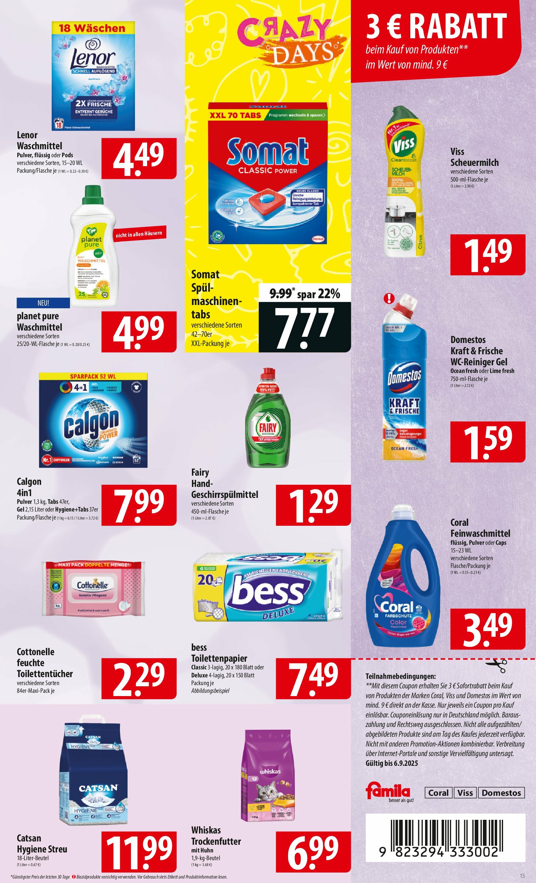 famila-nordost - Famila Nordost-Prospekt gültig vom 01.09. bis 06.09. - page: 15