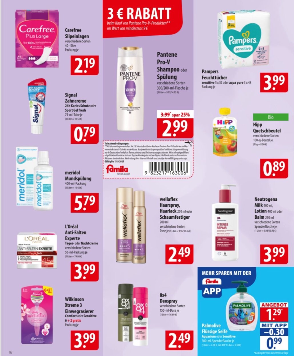 famila-nordost - Famila Nordost-Prospekt gültig vom 08.09. bis 13.09. - page: 16