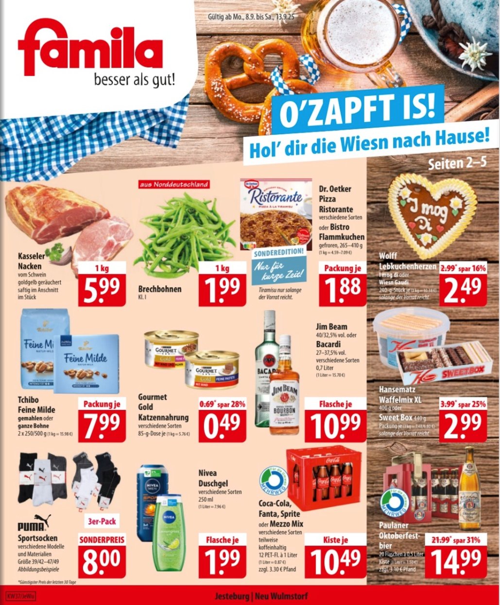 famila-nordost - Famila Nordost-Prospekt gültig vom 08.09. bis 13.09.