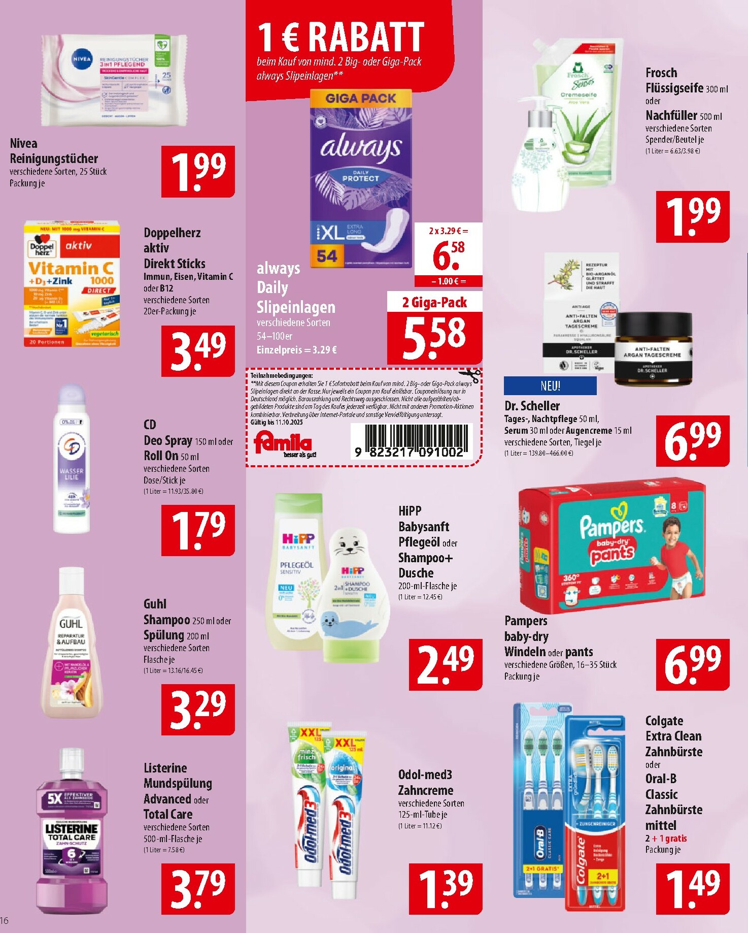 famila-nordost - Famila Nordost-Prospekt gültig vom 06.10. bis 11.10. - page: 16