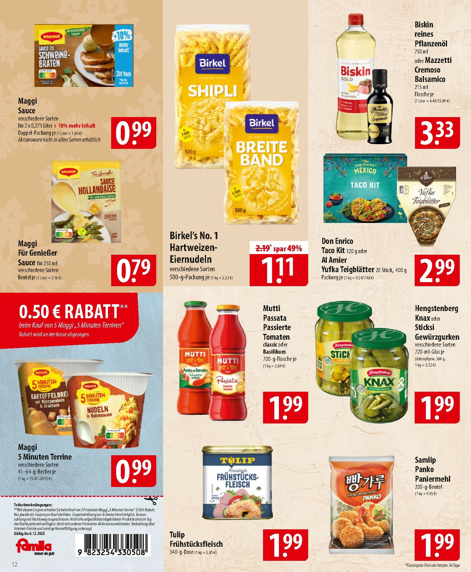 famila-nordost - Famila Nordost-Prospekt gültig vom 01.12. bis 06.12. - page: 12