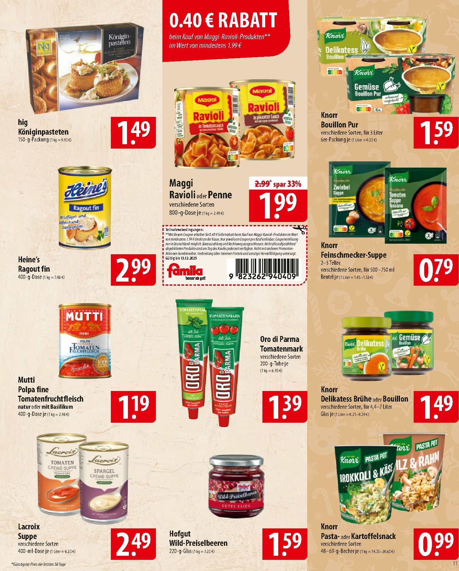 famila-nordost - Famila Nordost-Prospekt gültig vom 08.12. bis 13.12. - page: 11