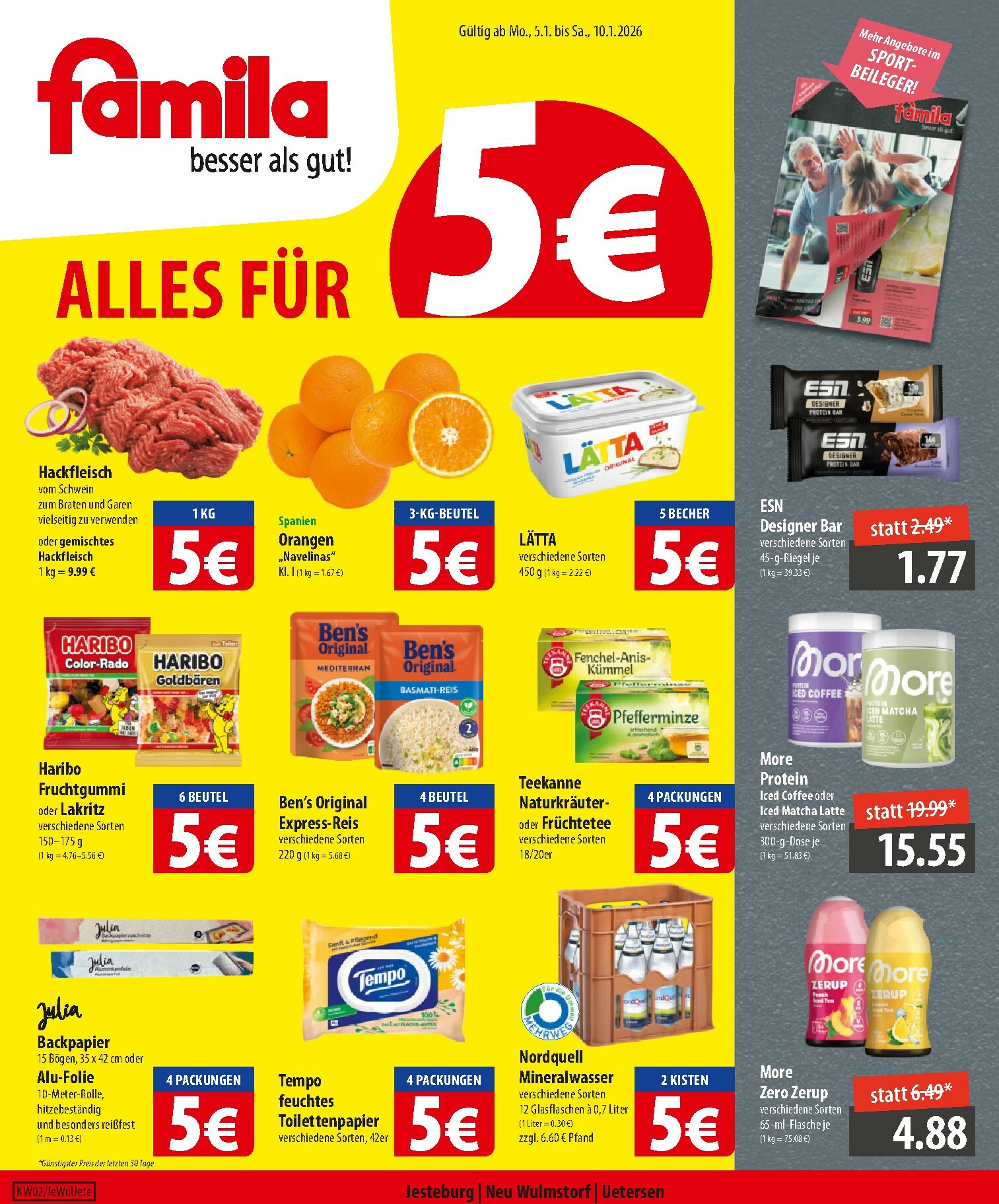 famila-nordost - Famila Nordost-Prospekt gültig vom 05.01. bis 10.01.