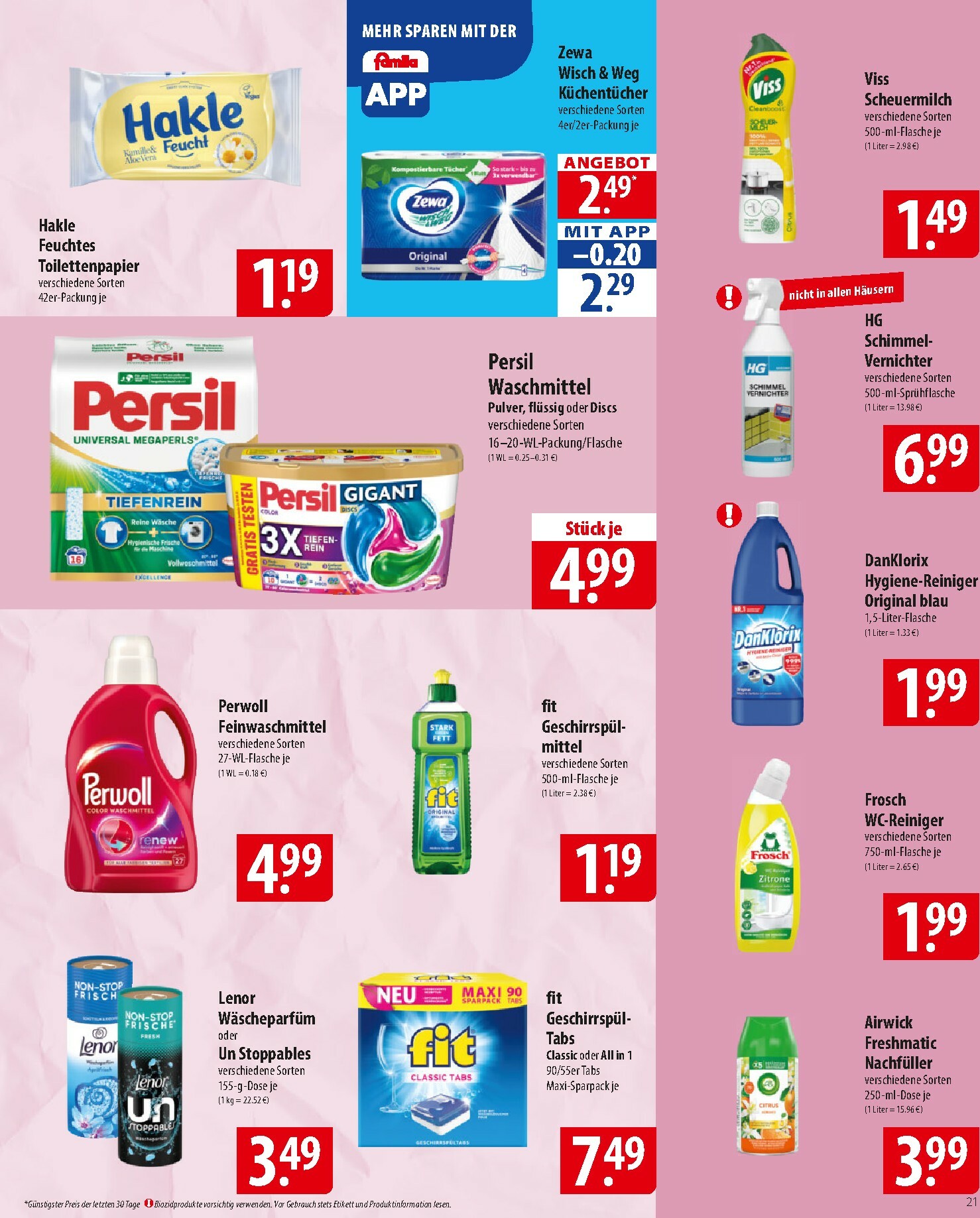 famila-nordost - Famila Nordost-Prospekt gültig vom 26.01. bis 31.01. - page: 21