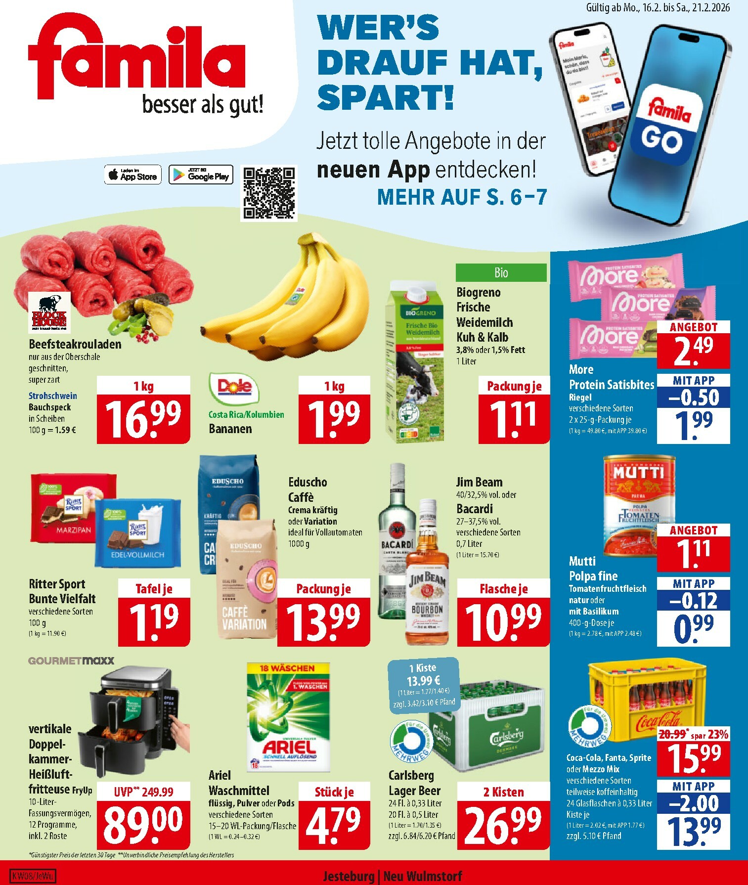 famila-nordost - Famila Nordost-Prospekt gültig vom 16.02.2026 bis 21.02.2026 - page: 1