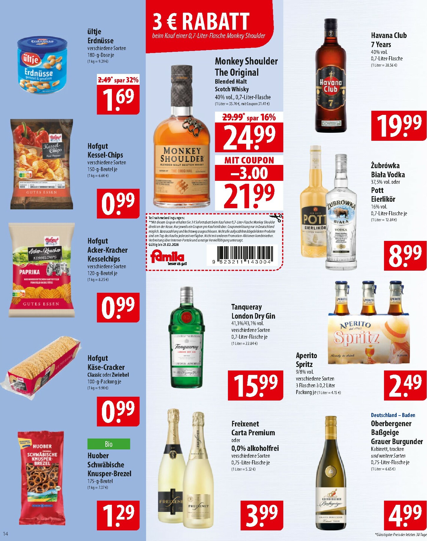 famila-nordost - Famila Nordost-Prospekt gültig vom 16.02.2026 bis 21.02.2026 - page: 14