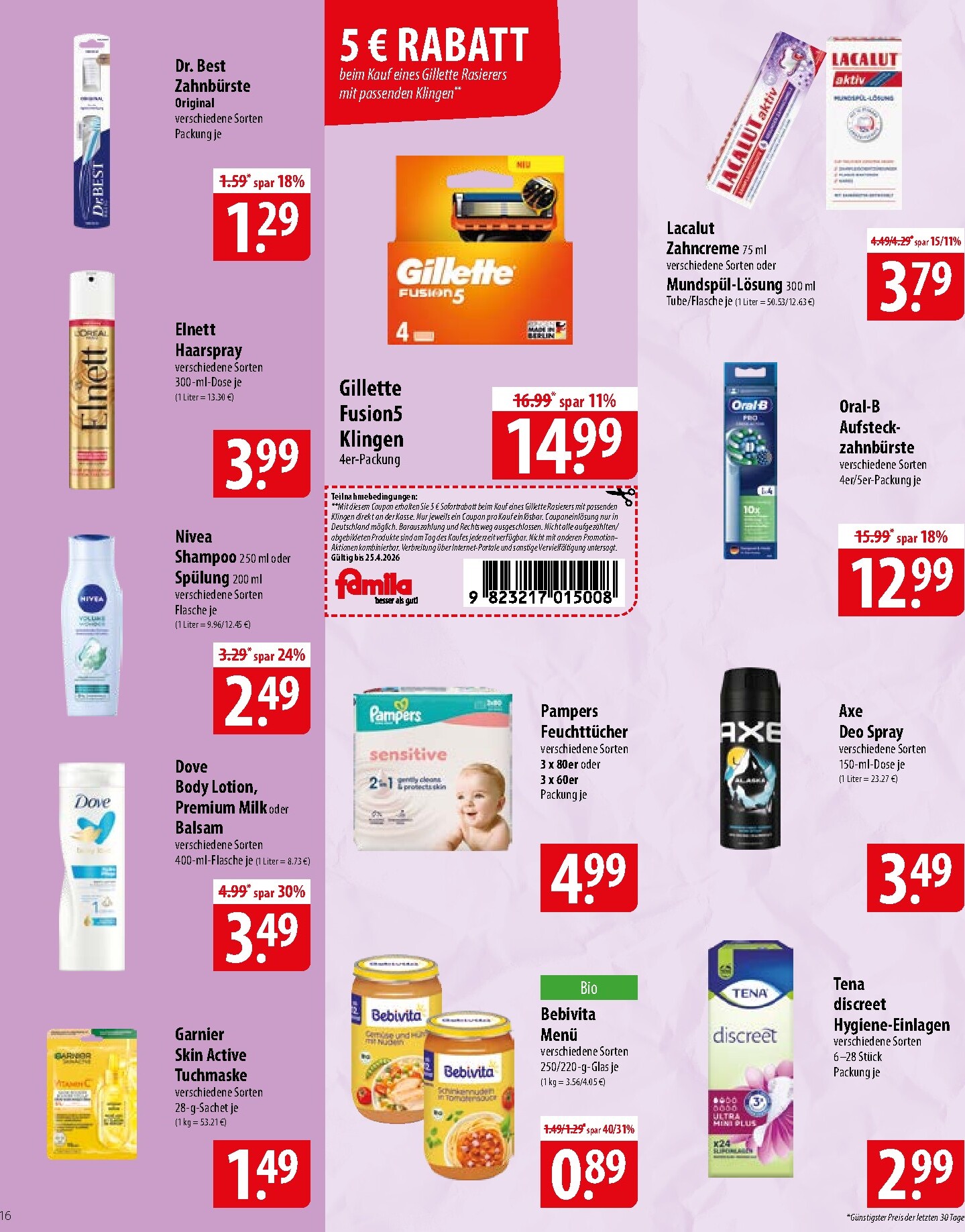 famila-nordost - Famila Nordost Prospekt nächste Woche – von Montag 20.04.2026 bis Samstag 25.04.2026 - page: 16