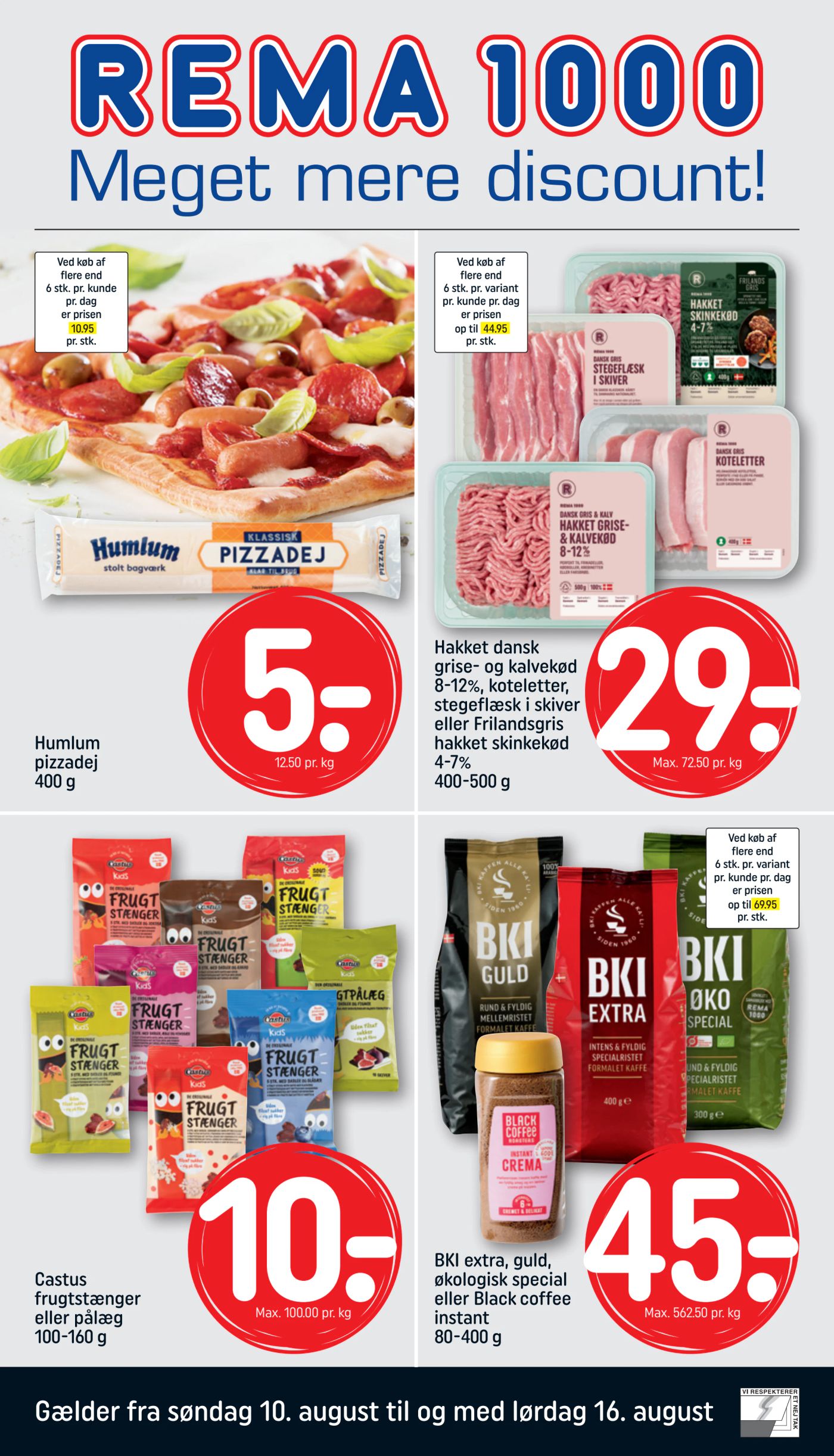 rema-1000 - Rema 1000 tilbudsavis gyldig fra 10.08. til 16.08. - page: 1