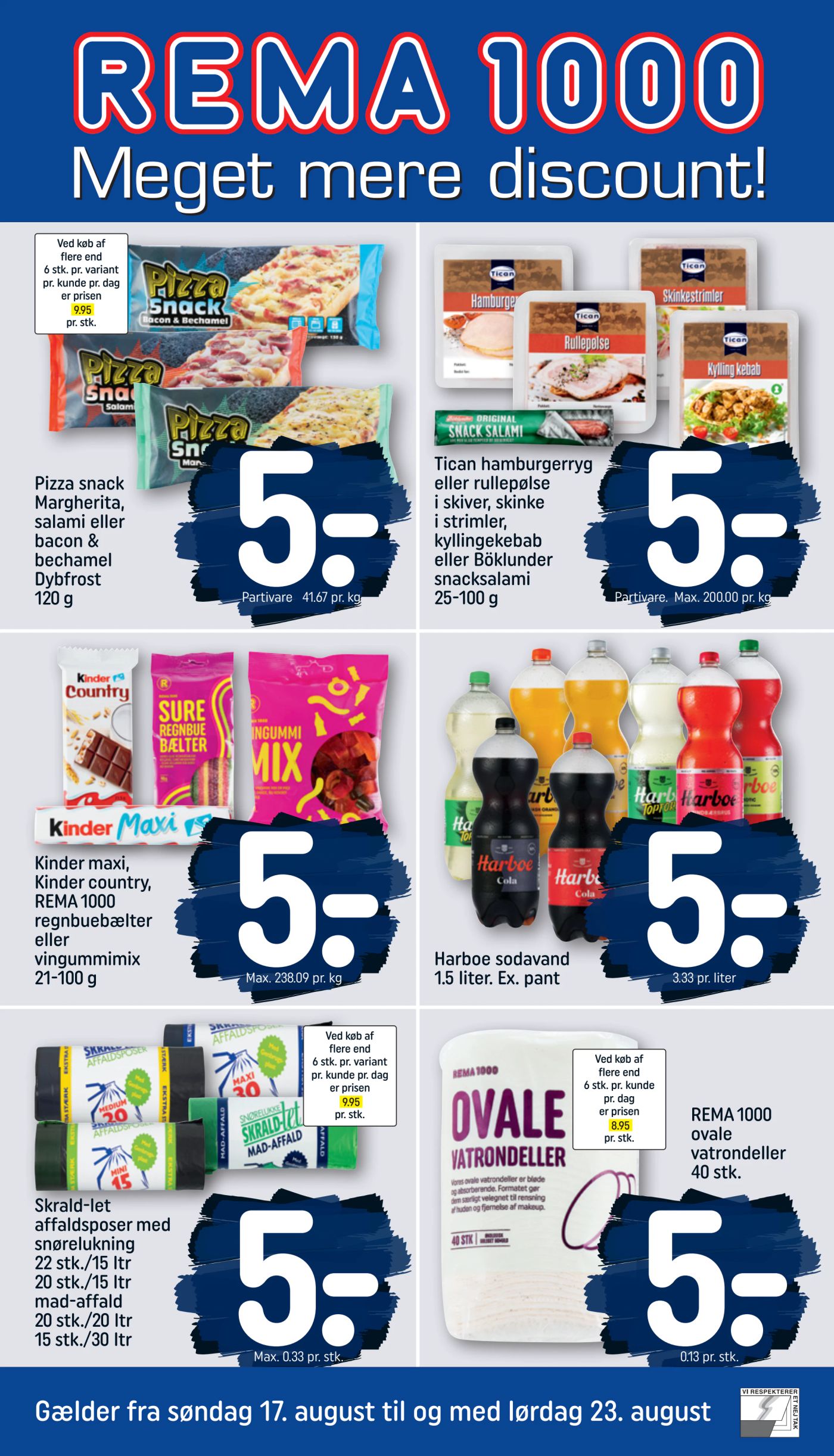 rema-1000 - Rema 1000 tilbudsavis gyldig fra 17.08. til 23.08.