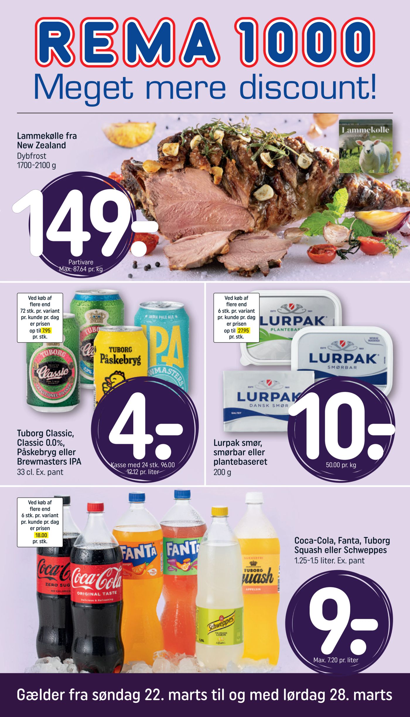 rema-1000 - Rema 1000 tilbudsavis gyldig fra 22.03.2026 til 28.03.2026 - page: 1