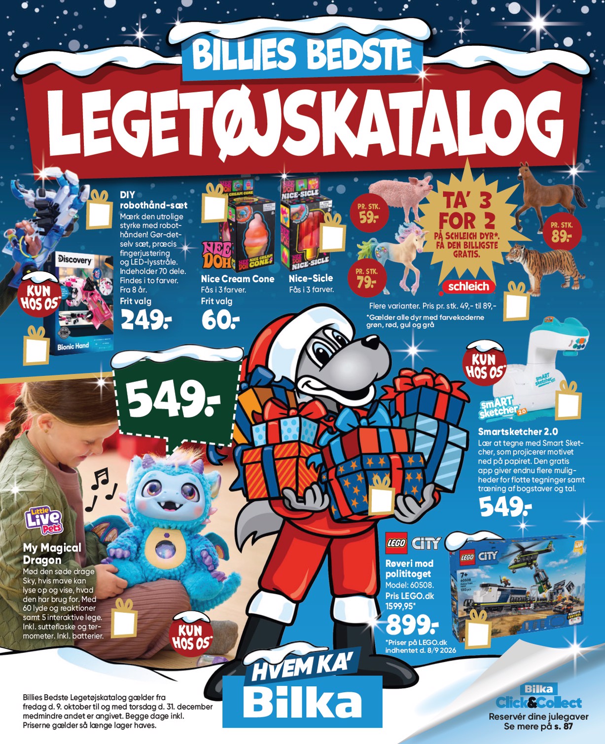 bilka - Aktuel Bilka - Billies bedste legetøjskatalog tilbudsavis fra fredag, 09.10.2026 til torsdag, 31.12.2026 - page: 1