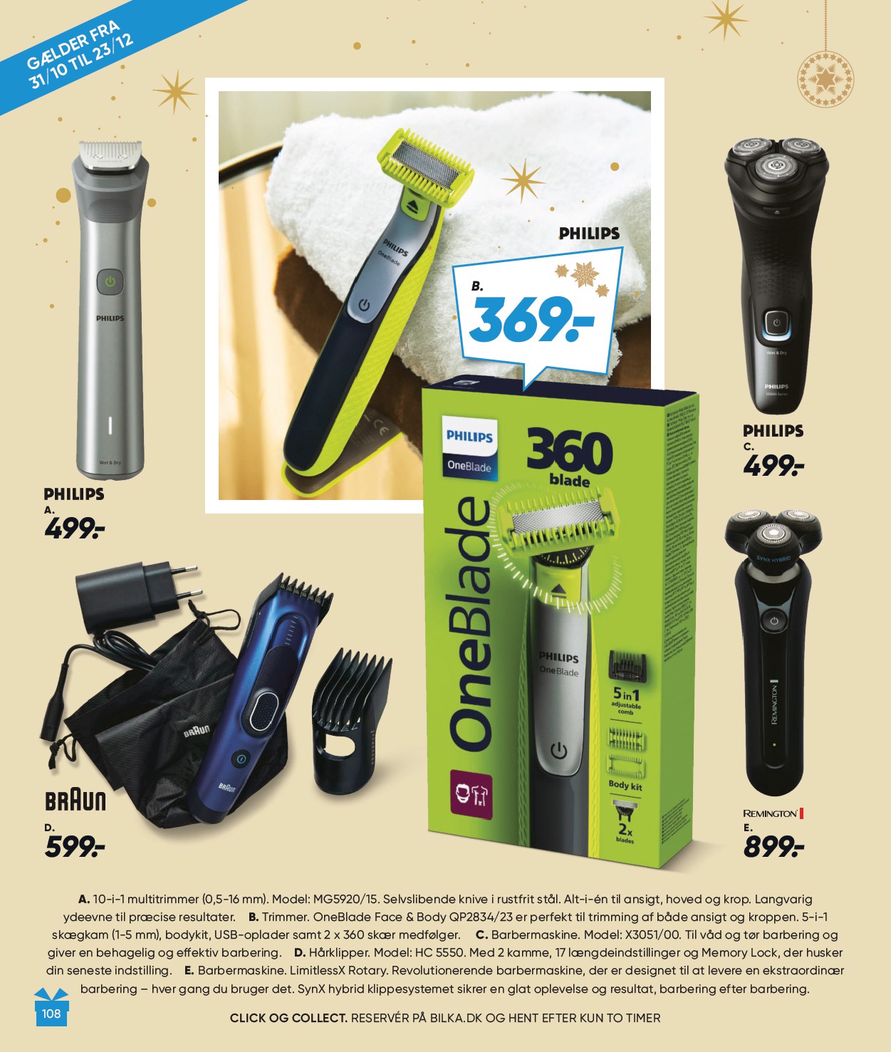 bilka - Bilka - Julen tilbudsavis gyldig fra 31.10. til 30.11. - page: 108