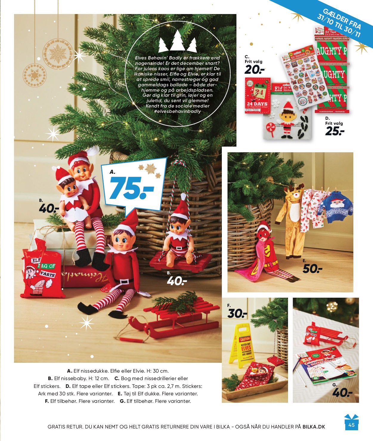 bilka - Bilka - Julen tilbudsavis gyldig fra 31.10. til 30.11. - page: 45