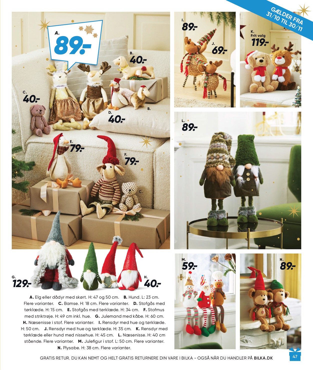 bilka - Bilka - Julen tilbudsavis gyldig fra 31.10. til 30.11. - page: 47