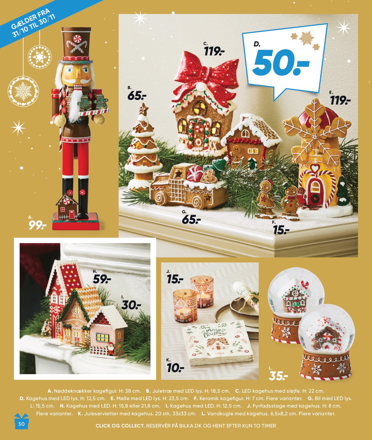bilka - Bilka - Julen tilbudsavis gyldig fra 31.10. til 30.11. - page: 50