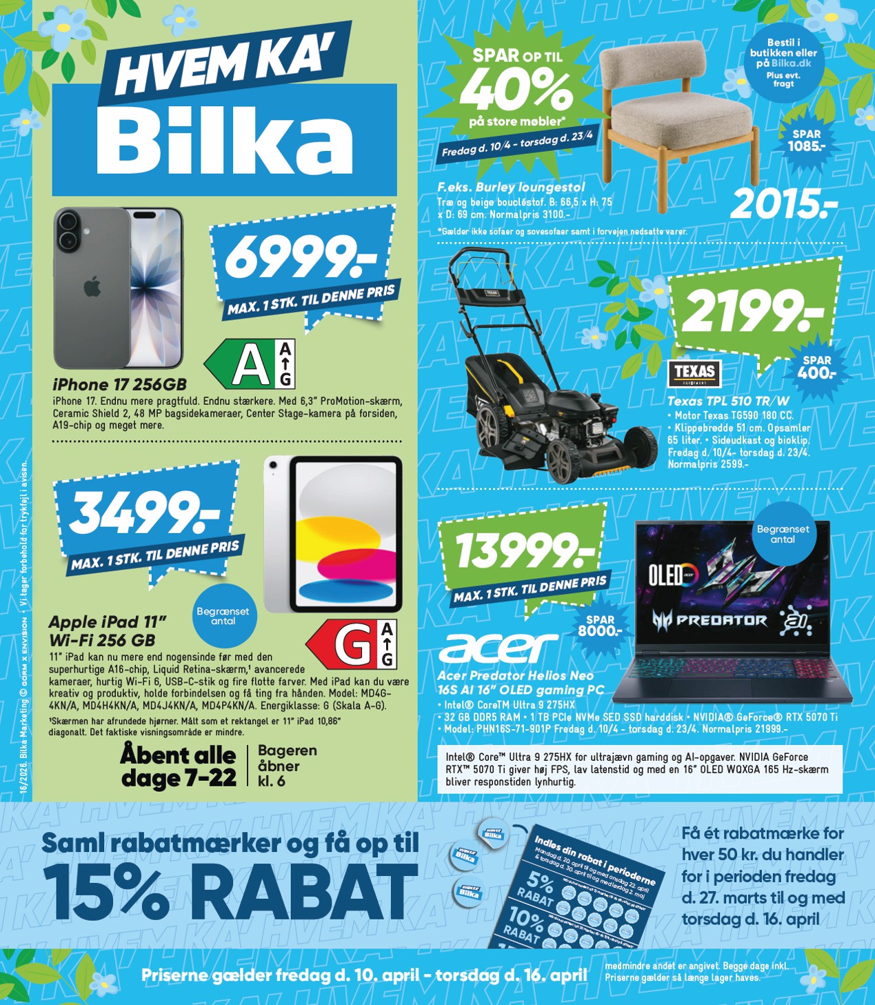 bilka - Bilka - Nonfood flyer til næste uge fra fredag 10.04.2026 til torsdag 16.04.2026