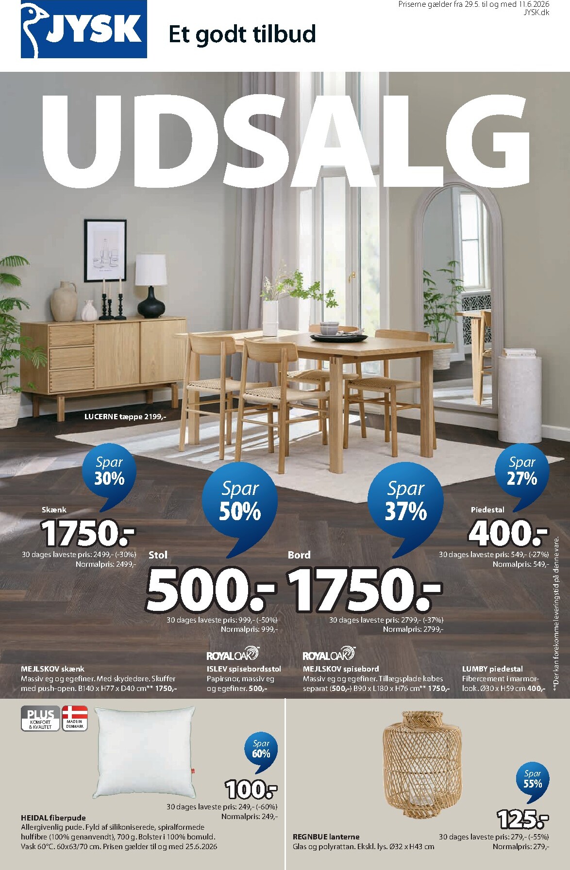 jysk - Aktuel JYSK tilbudsavis fra fredag, 29.05.2026 til torsdag, 11.06.2026 - page: 1