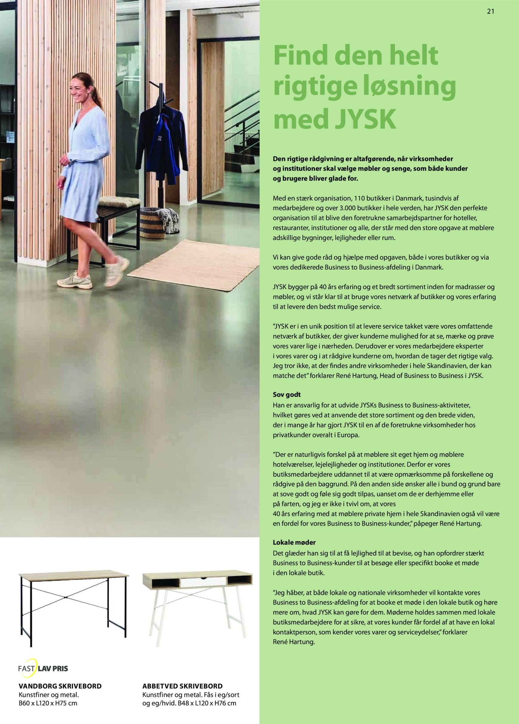 jysk - JYSK - Business to Business tilbudsavis gyldig fra 01.01. - 31.12. - page: 21