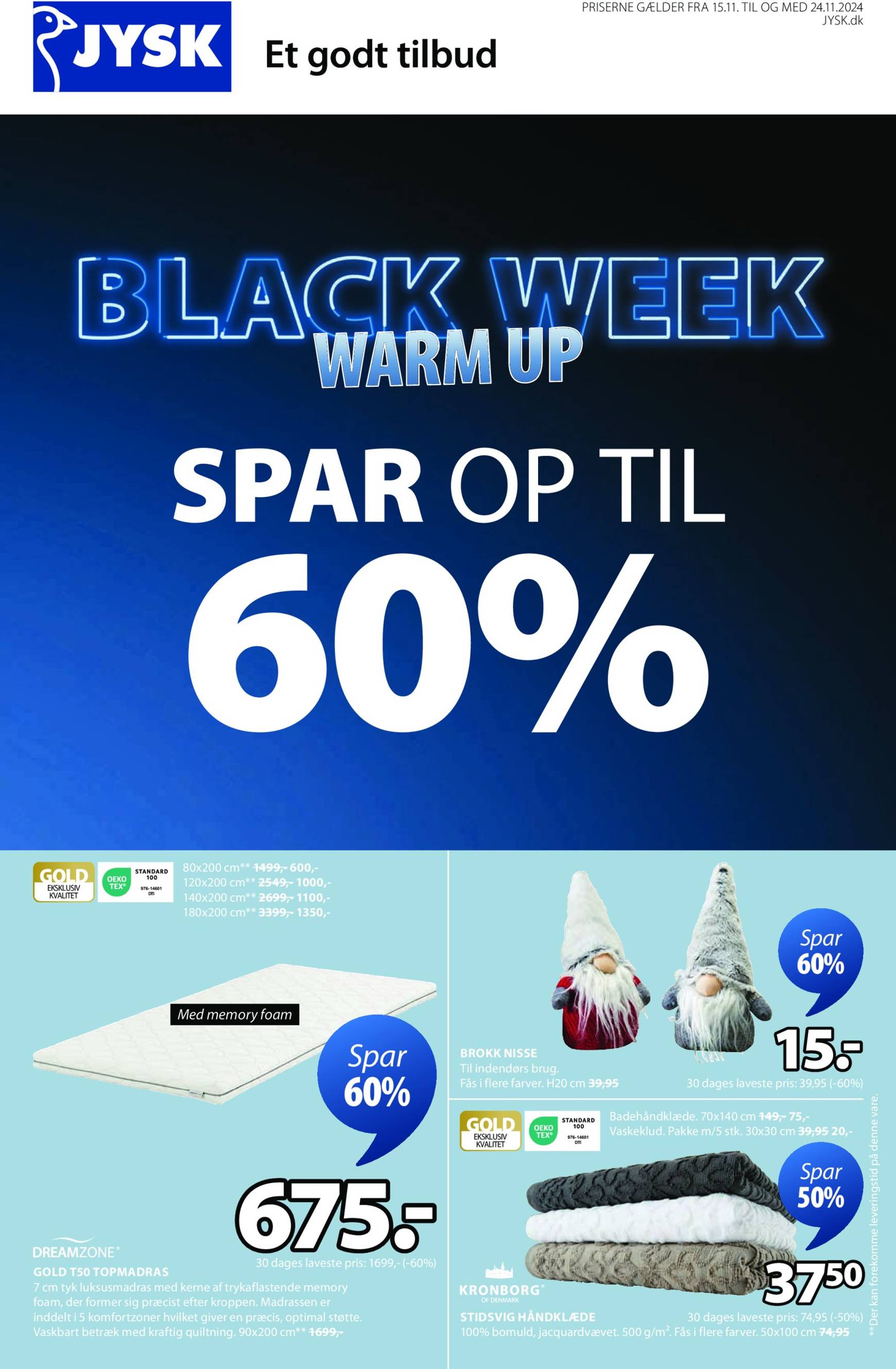 jysk - JYSK - Black Friday tilbudsavis gyldig fra 15.11. - 24.11.