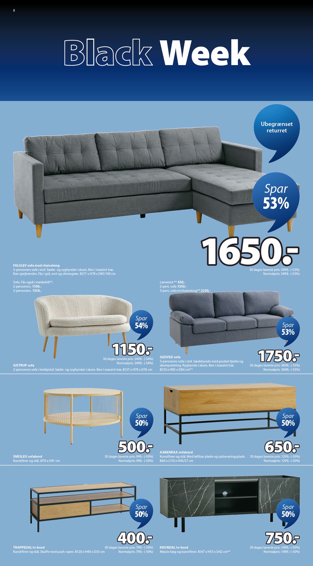 jysk - JYSK tilbudsavis gyldig fra 24.11. til 30.11. - page: 8