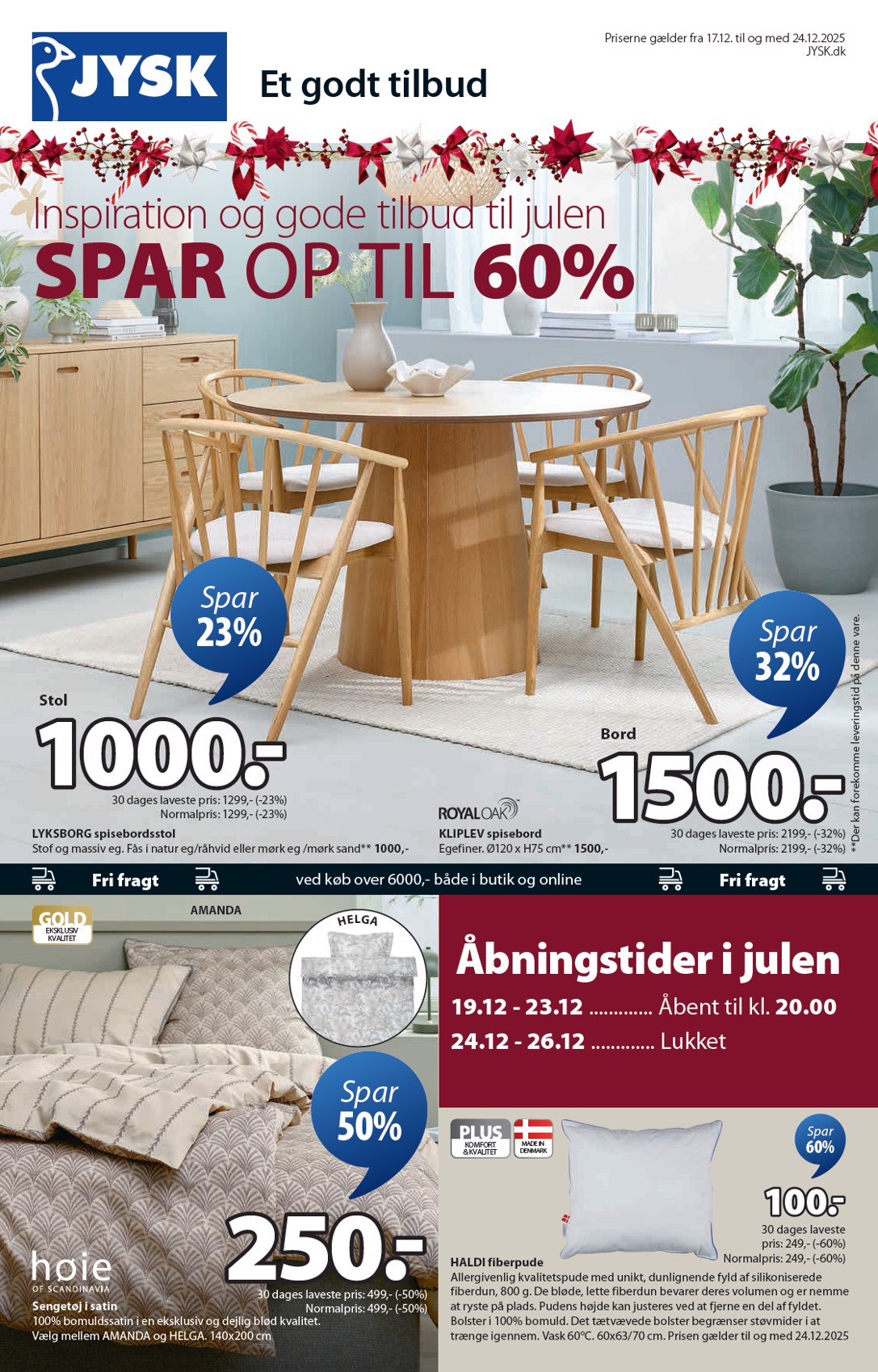jysk - JYSK tilbudsavis gyldig fra 17.12. til 24.12.