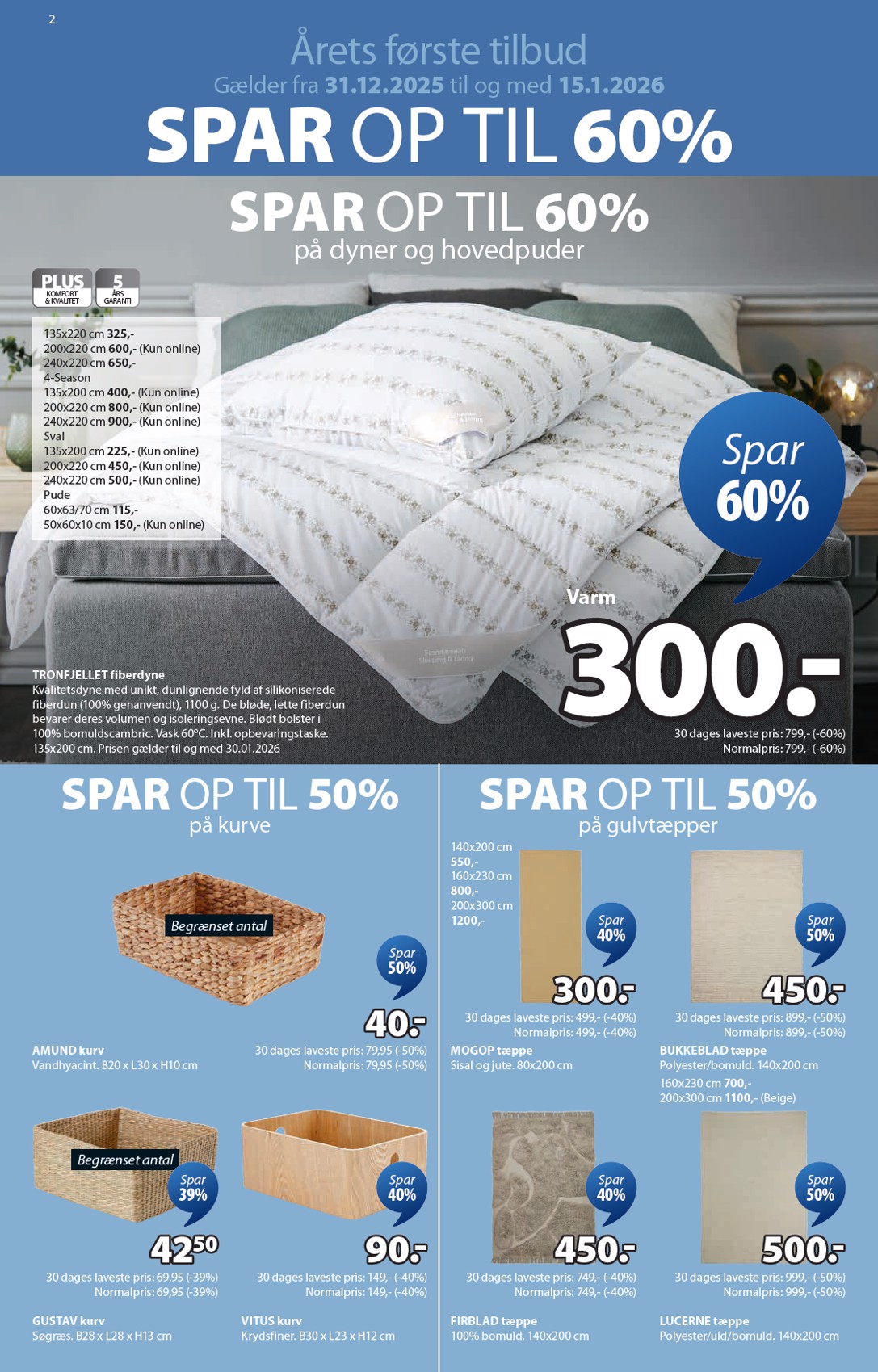 jysk - JYSK tilbudsavis gyldig fra 31.12. til 15.01. - page: 2