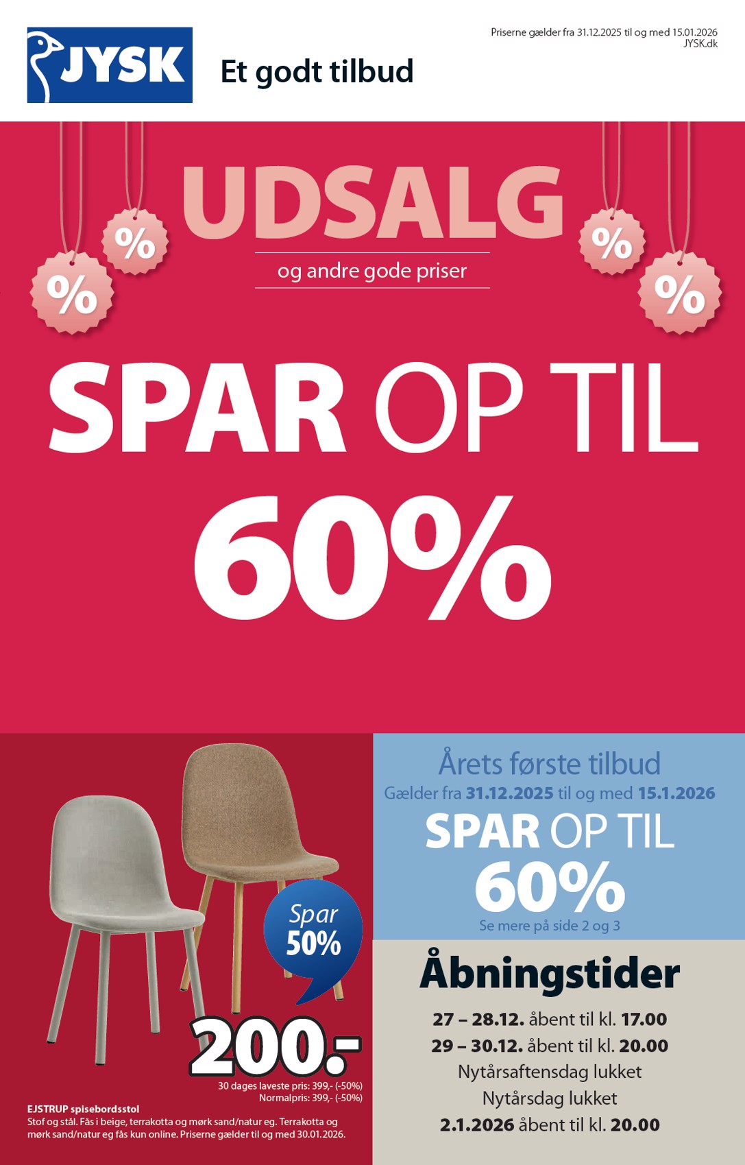 jysk - JYSK tilbudsavis gyldig fra 31.12. til 15.01.