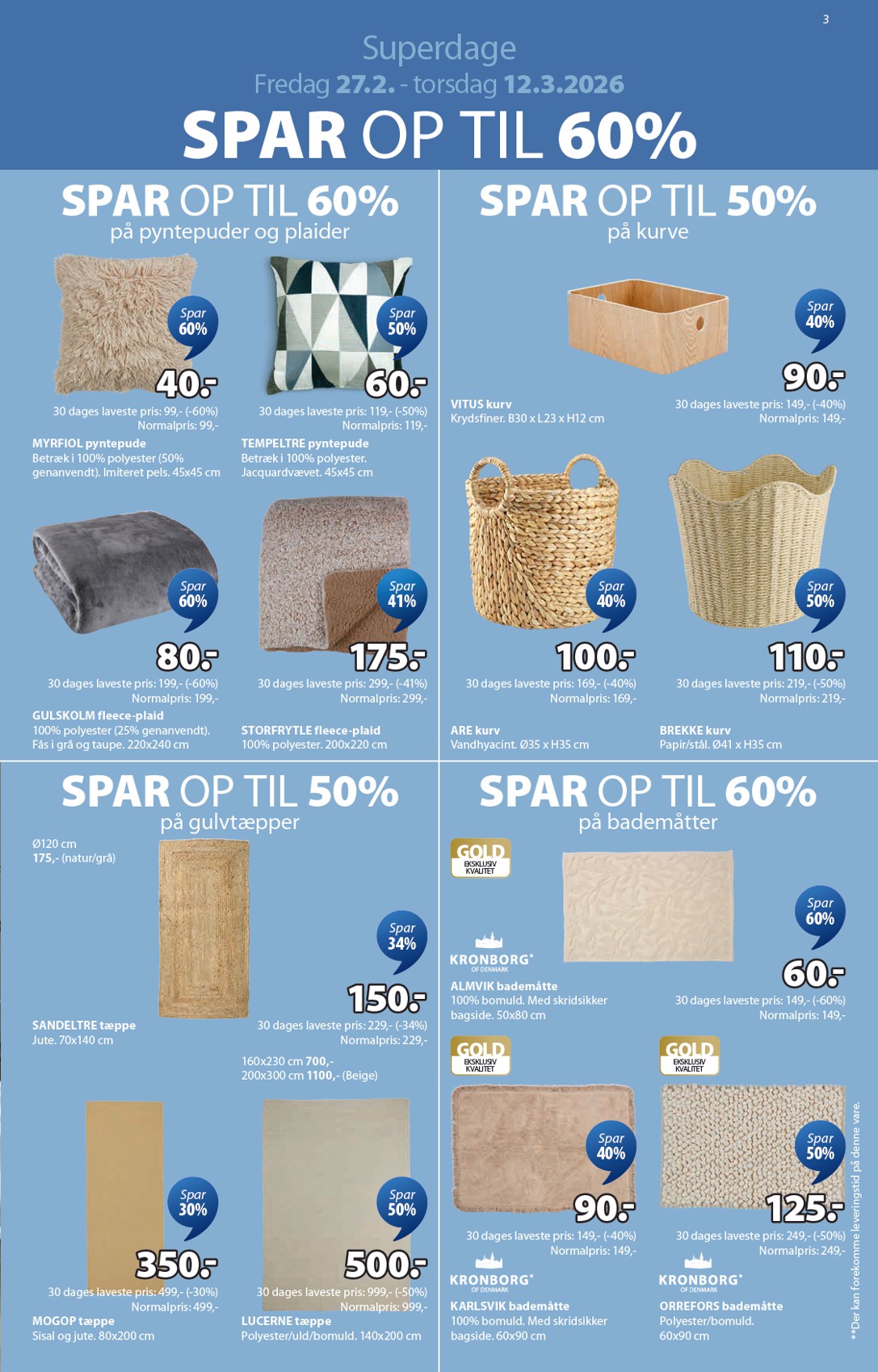 jysk - JYSK tilbudsavis gyldig fra 27.02.2026 til 12.03.2026 - page: 3