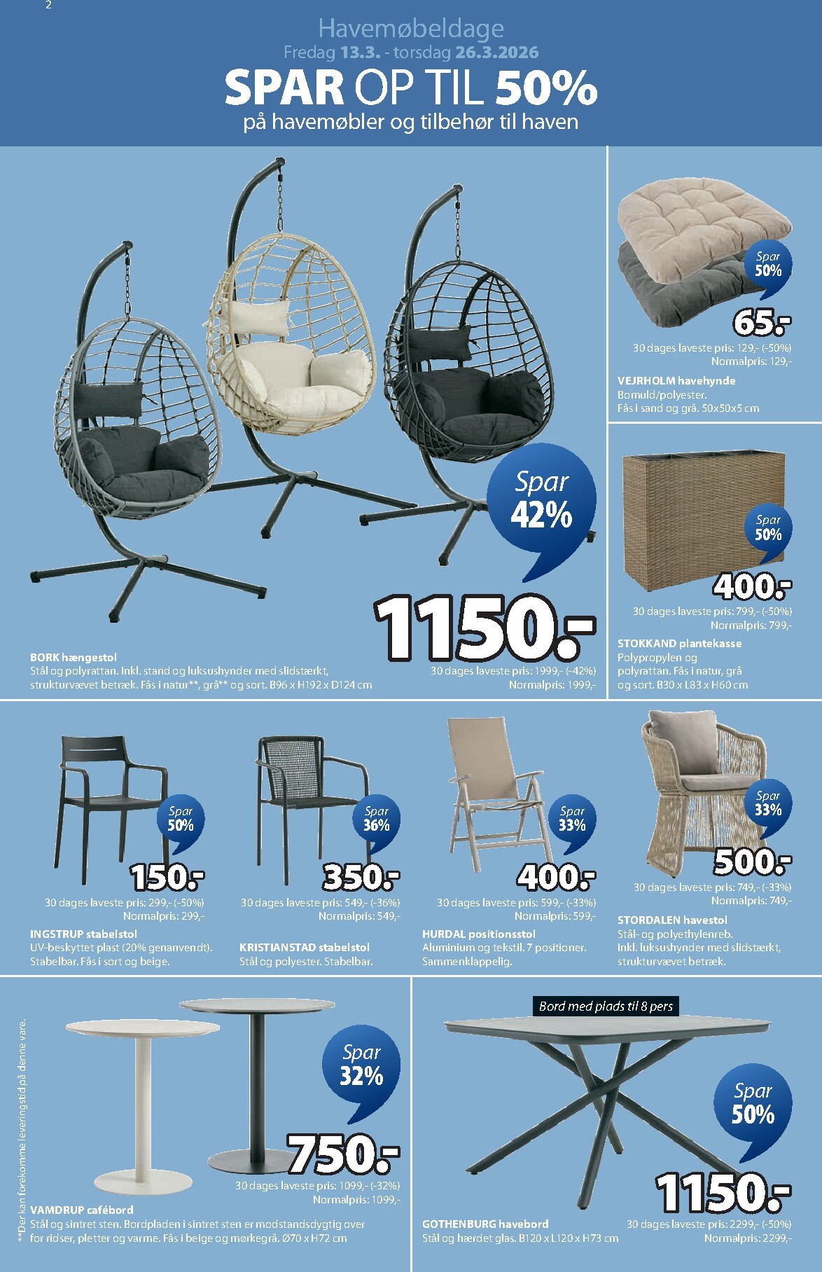 jysk - JYSK tilbudsavis gyldig fra 13.03.2026 til 26.03.2026 - page: 2