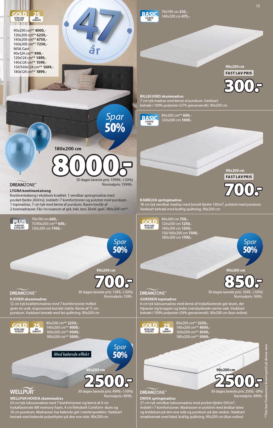 jysk - JYSK tilbudsavis gyldig fra 27.03.2026 til 09.04.2026 - page: 15