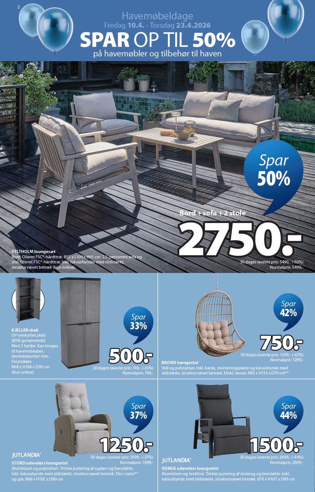 jysk - Aktuel JYSK katalog gyldig fra fredag 10.04.2026 til torsdag 23.04.2026 - page: 2
