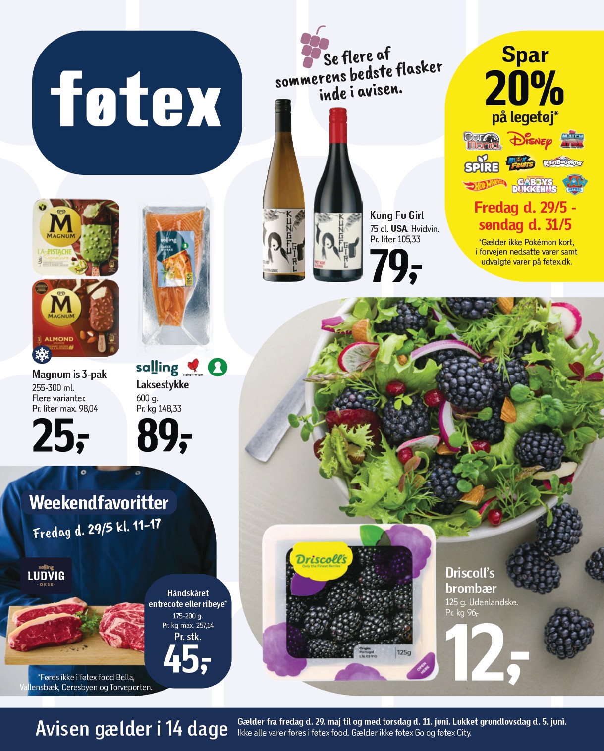 fotex - Føtex tilbudsavis for næste uge fra fredag, 29.05.2026 til torsdag, 11.06.2026