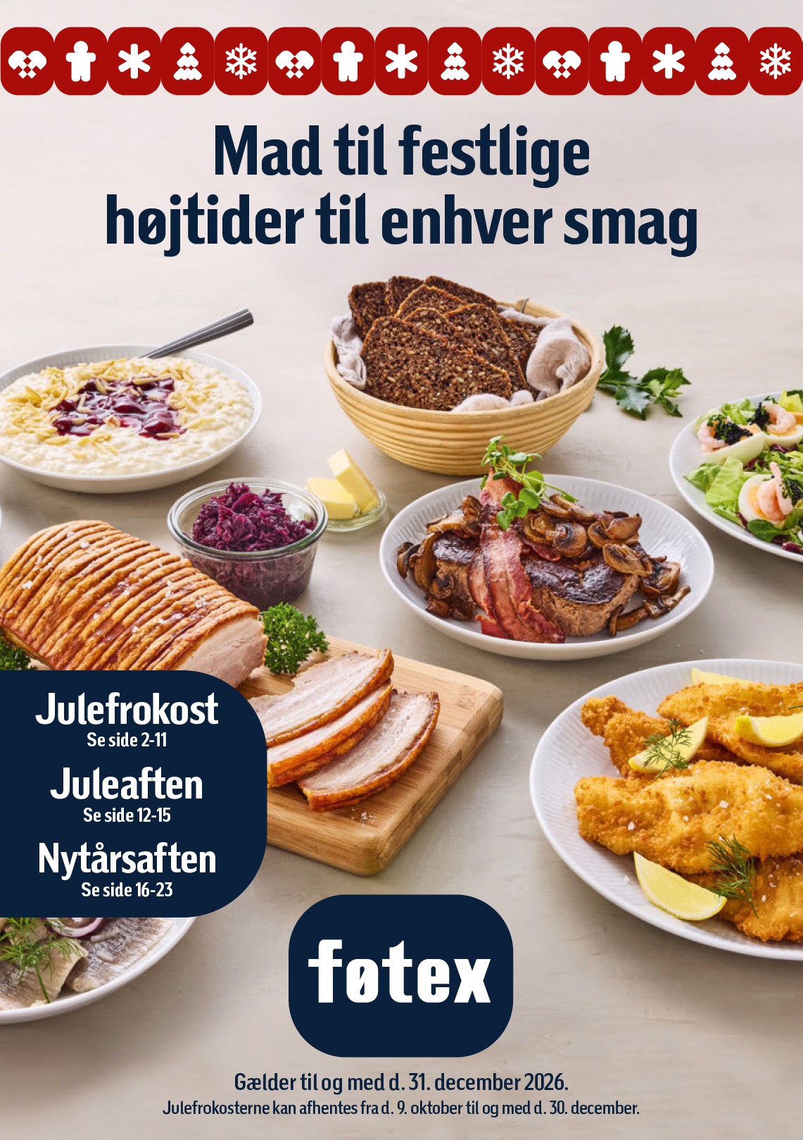 fotex - Føtex - Mad til festlige højtider tilbudsavis for næste uge fra fredag, 09.10.2026 til onsdag, 30.12.2026